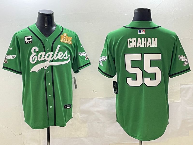 Men Philadelphia Eagles #55 Graham Green three generations Jointly Name 2025 Nike Limited NFL Jersey style 4->philadelphia eagles->NFL Jersey